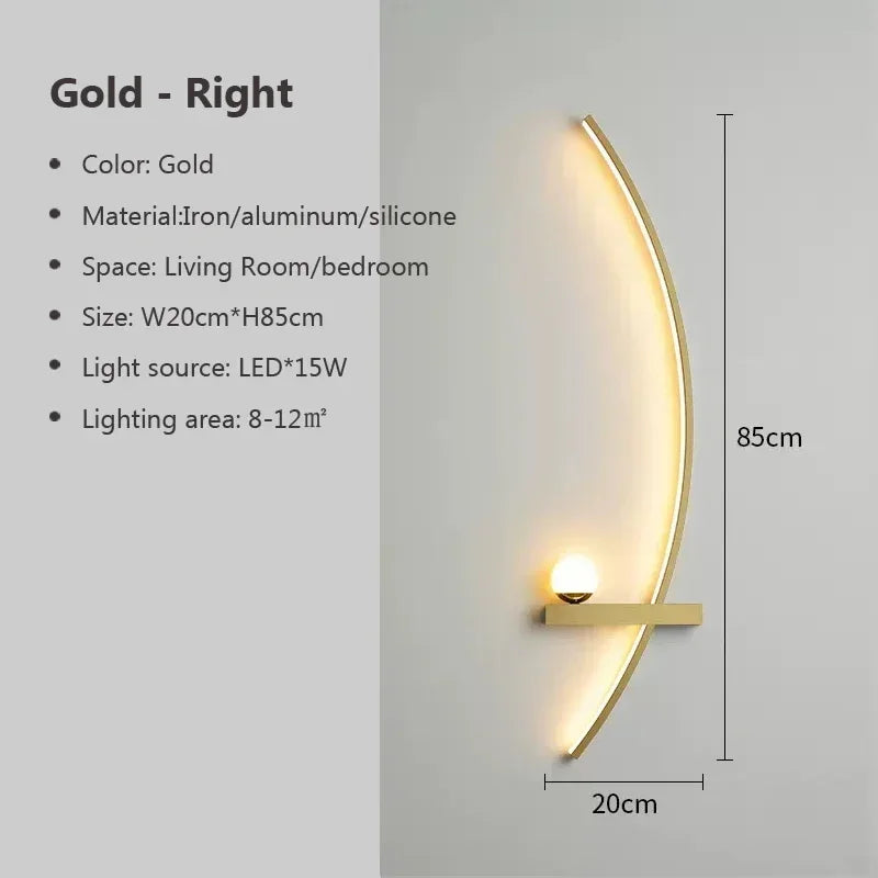 Applique Murale LED Courbée