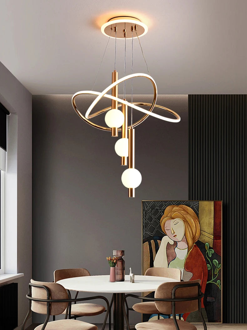 Lustre Suspension LED Pampilles
