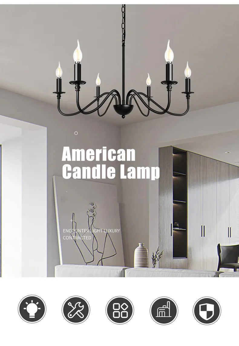 Lustre Rétro 4 à 8 Bras