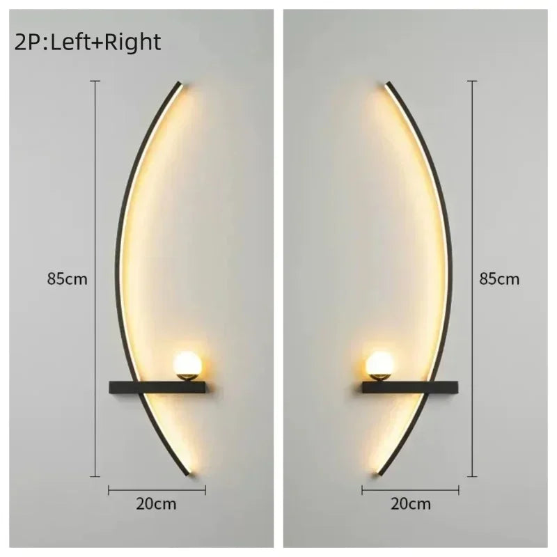Applique Murale LED Courbée