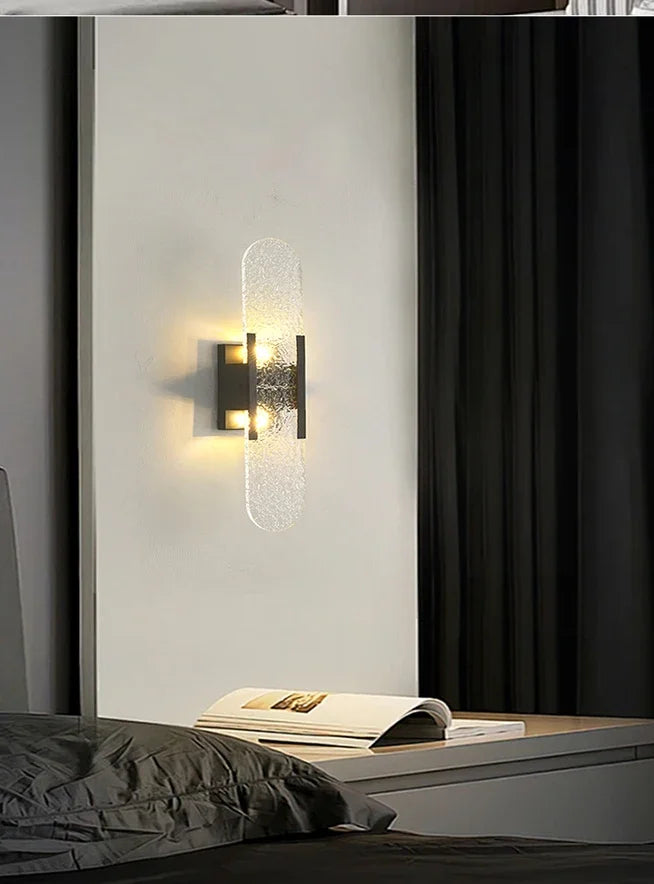 Luxury Contemporary LED Capsule Natural Marble Wall Sconce | Lumfyr