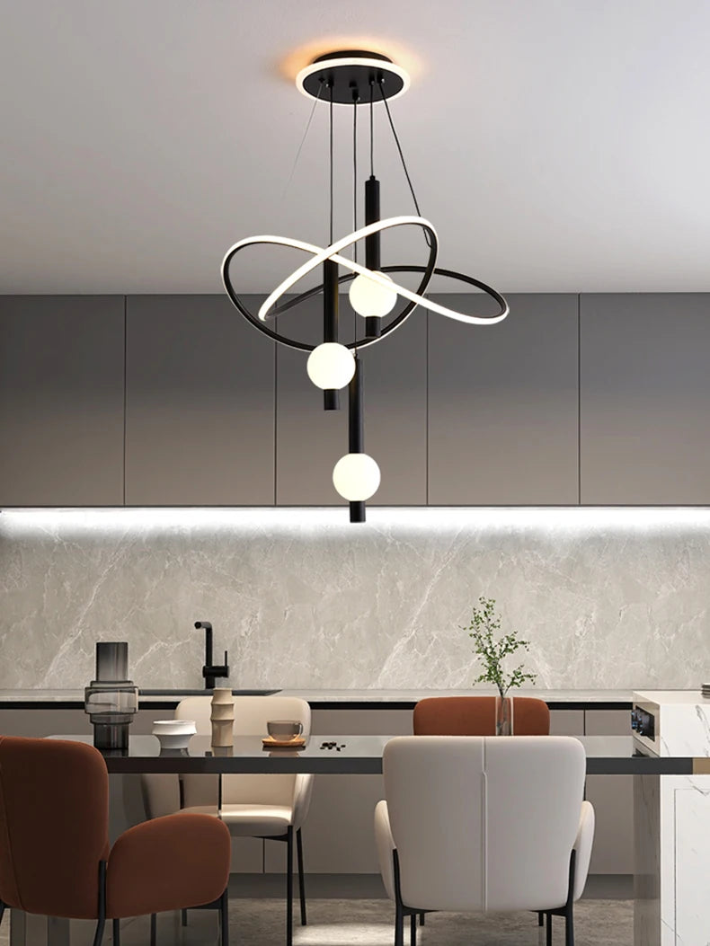 Lustre Suspension LED Pampilles