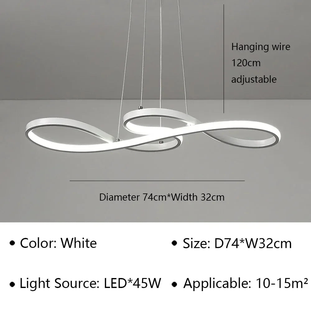 Suspension LED design courbe