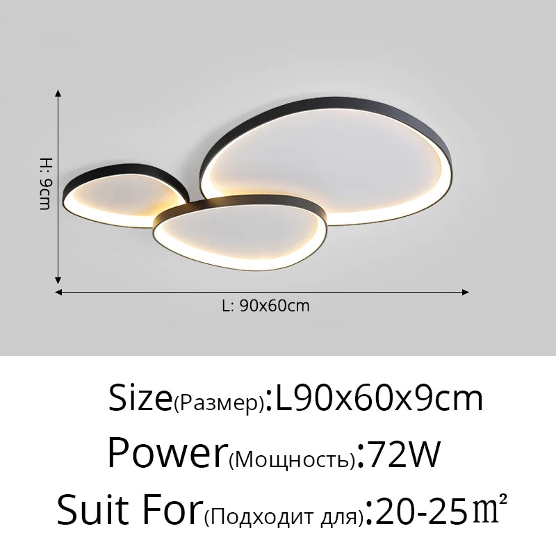 Plafonnier LED Galets