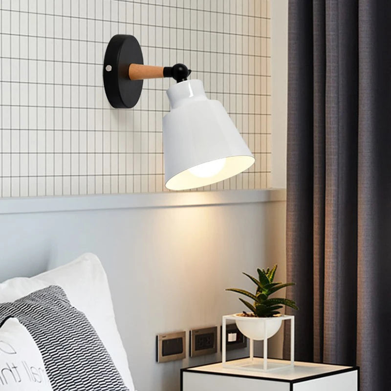 Nordic Wooden Macaron Wall Light Scandinavian Style | Lumfyr