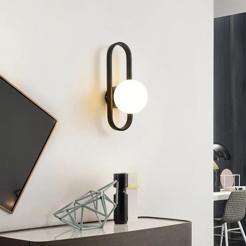 12W LED Wall Sconce Modern Design Frosted Glass | Lumfyr